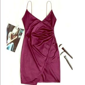 Cami Draped Crossover Slip Dress from Zaful